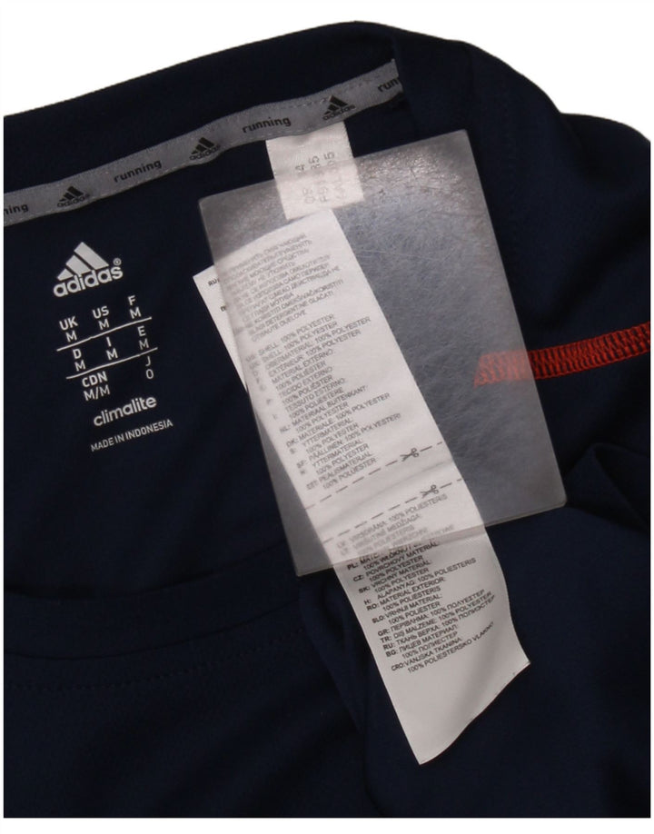 ADIDAS Climalite Top pentru bărbați cu mânecă lungă, mediu, bleumarin, poliester