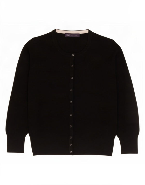 Pulover cardigan pentru femei Marks & Spencer UK 12 Medium Black Viscose