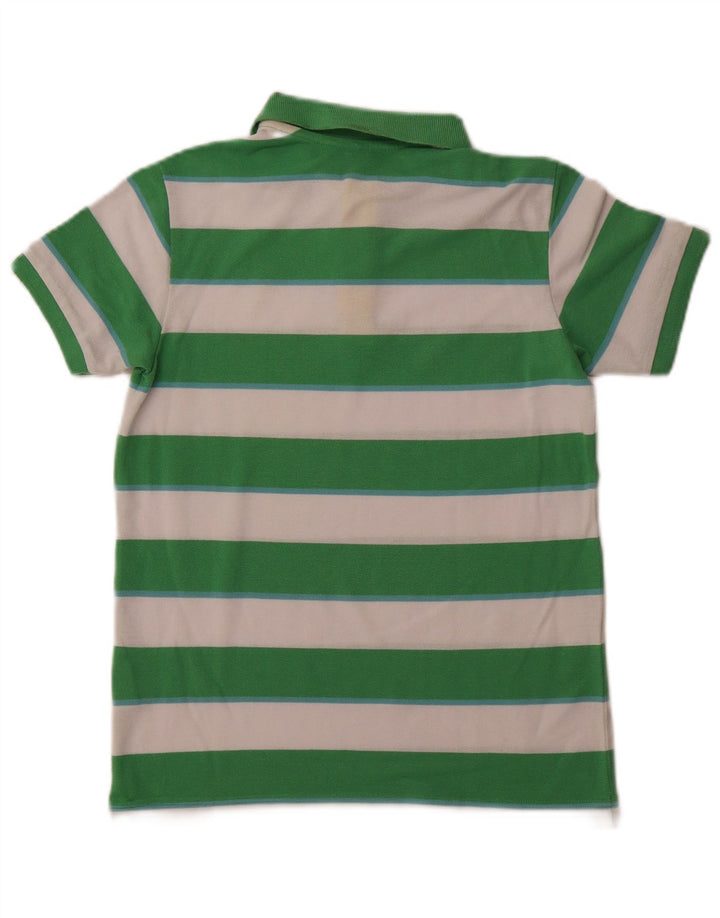 BENETTON Tricou Polo Băieți 10-11 Ani XL Poliester cu dungi verzi