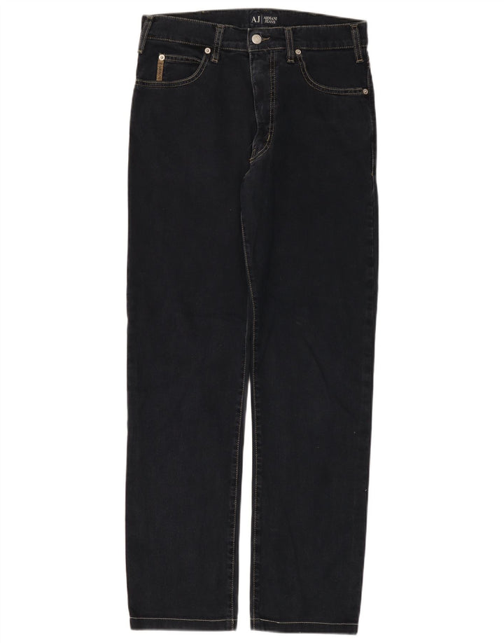 Blugi drepti pentru femei Armani W32 L29 Bumbac bleumarin