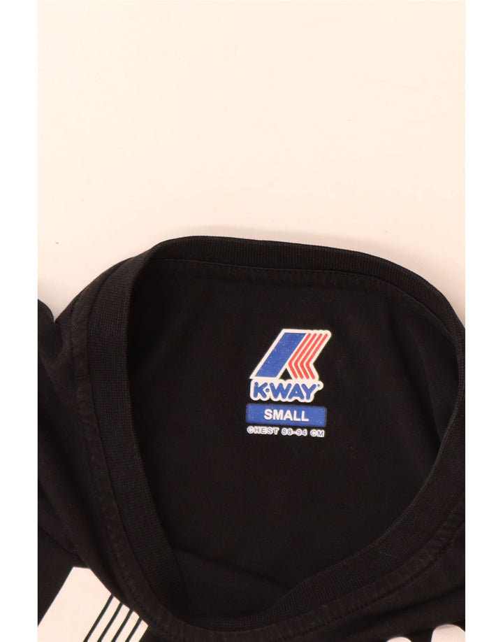 Tricou grafic pentru bărbați K-Way Top Mic Negru