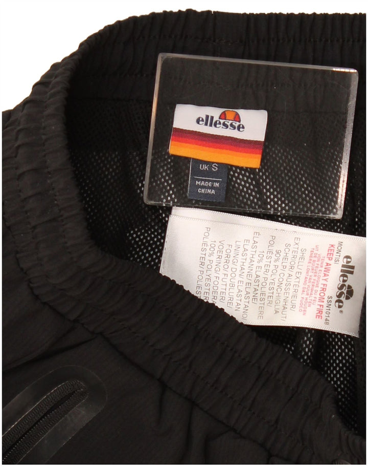 Pantaloni de trening grafic pentru bărbați Ellesse Pantaloni de jogging Mici Poliester negru