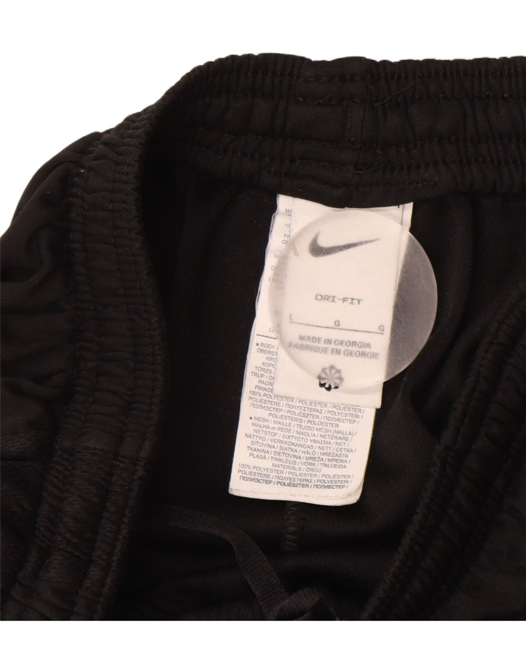 Pantaloni de trening NIKE Dri Fit pentru femei UK 14 Poliester negru mare