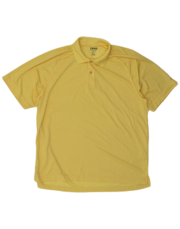 Tricou polo IZOD pentru bărbați, XL, poliester galben