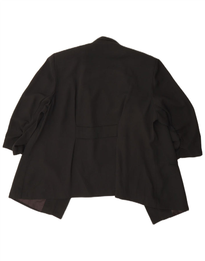 Jachetă pentru femei Marks & Spencer cu mâneci 3/4 deschise, UK 20 2XL Negru