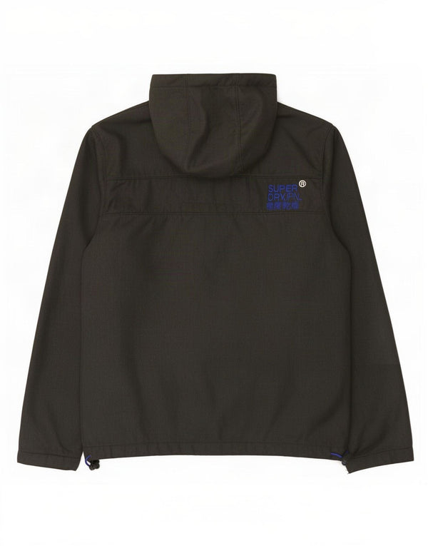 Jachetă Windbreaker cu glugă cu glugă pentru bărbați Superdry UK 42 XL gri