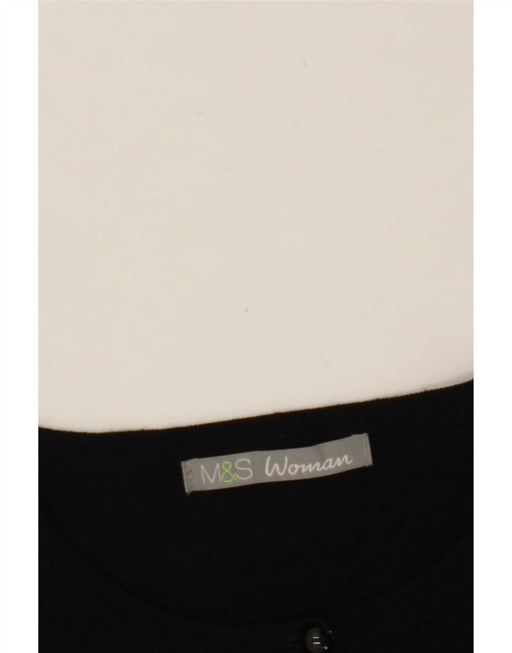 Pulover cardigan pentru femei Marks & Spencer UK 12 Medium Negru