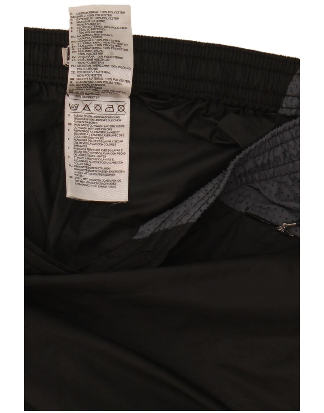 Pantaloni impermeabili pentru bărbați Adidas Supernova, mari, negru, poliester color bloc