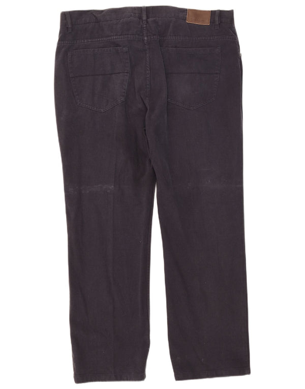 Pantaloni casual drepti pentru bărbați Marks & Spencer L40 L29 Bumbac bleumarin
