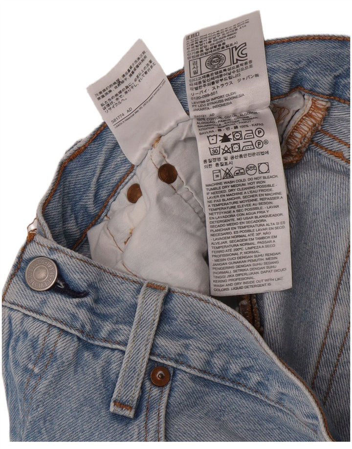 Pantaloni scurți Levi's 501 Denim W28 Medium Blue Bumbac