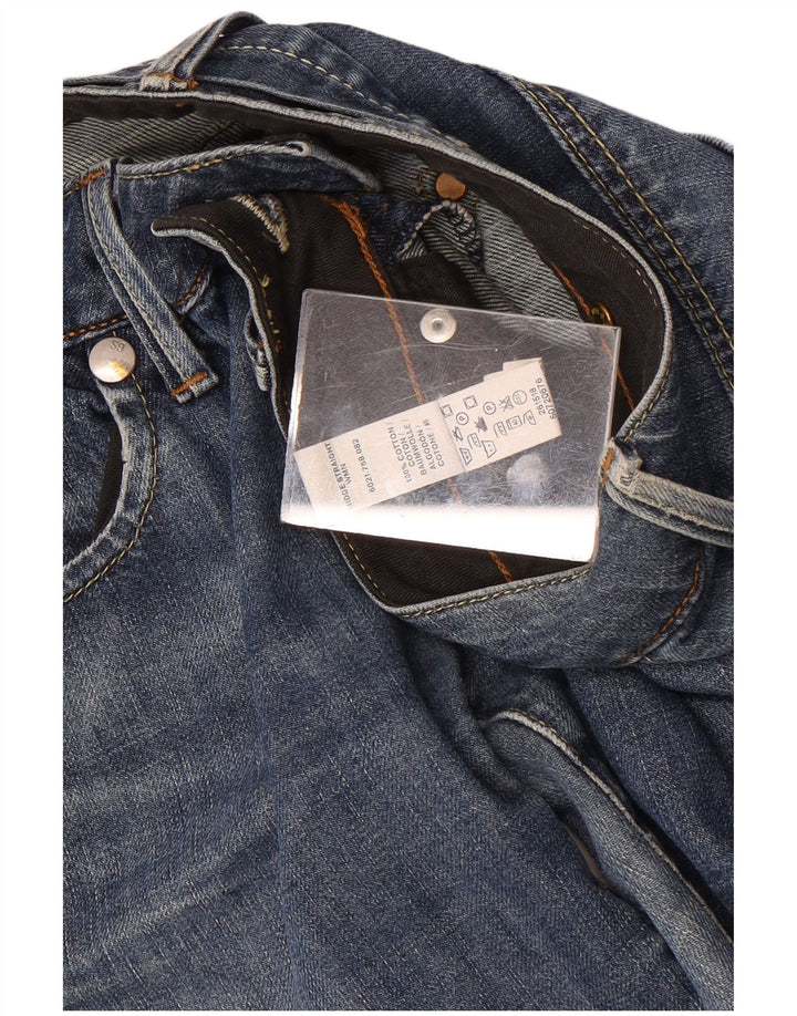 Blugi drepti pentru femei G-Star W28 L34 Bumbac albastru