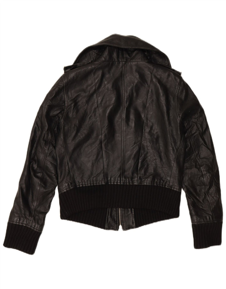 Jachetă de piele pentru femei ZEN IT 46, mare, neagră