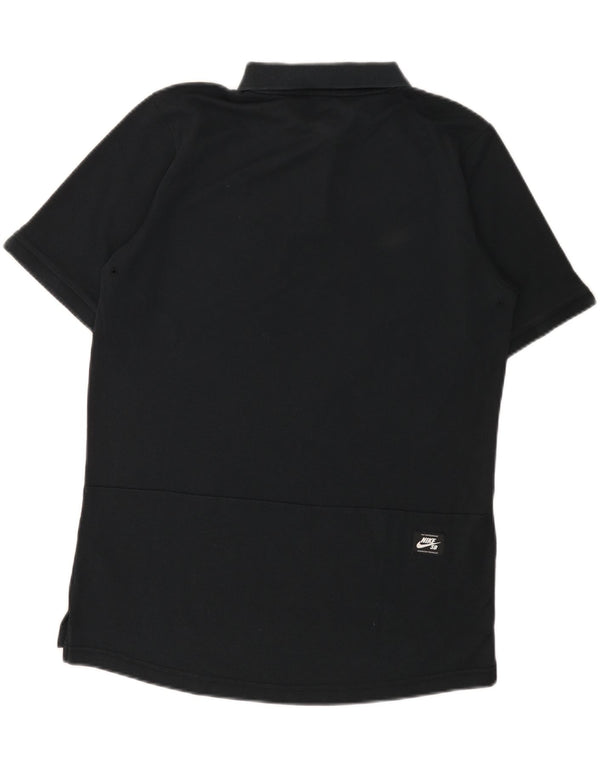 Tricou polo Nike Dri Fit pentru bărbați, bumbac mediu negru