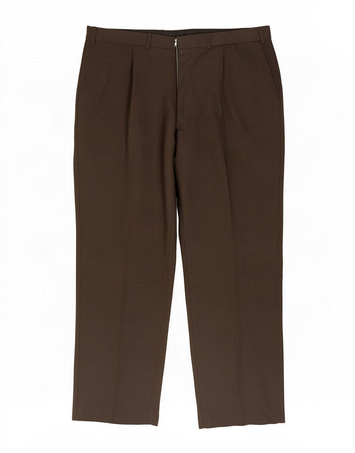 Marks & Spencer Pantaloni de costum bărbătesc L38 L31 Maro Poliester