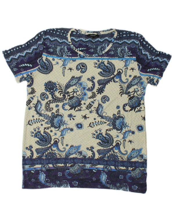 Tricou Desigual pentru femei Top UK 10 Small Blue Paisley