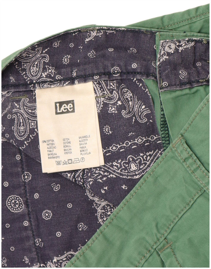 Pantaloni scurți chino pentru bărbați Lee W31, bumbac verde mediu