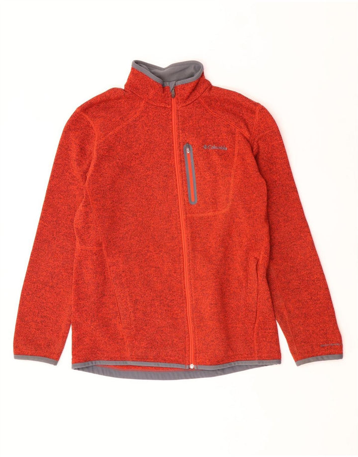 Pulover cardigan Columbia pentru bărbați, mare, portocaliu, poliester