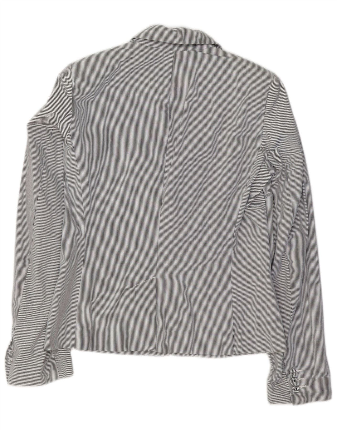 FRENCH CONNECTION Jachetă blazer pentru femei UK 10 Small Blue Pinstripe