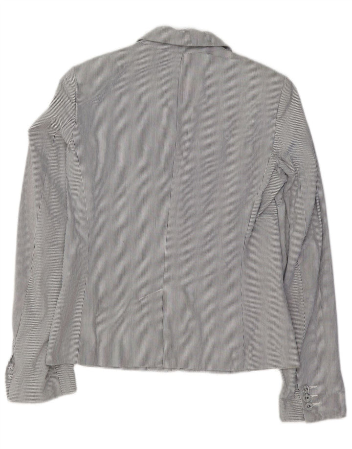 FRENCH CONNECTION Jachetă blazer pentru femei UK 10 Small Blue Pinstripe