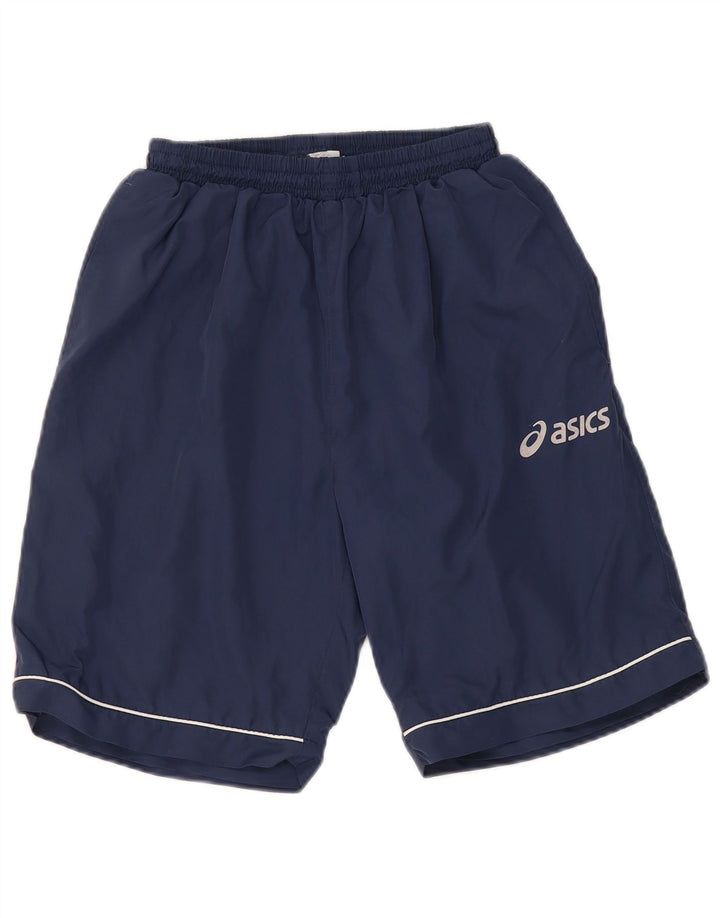 Pantaloni scurti sport Asics pentru bărbați, poliester, albastru mic
