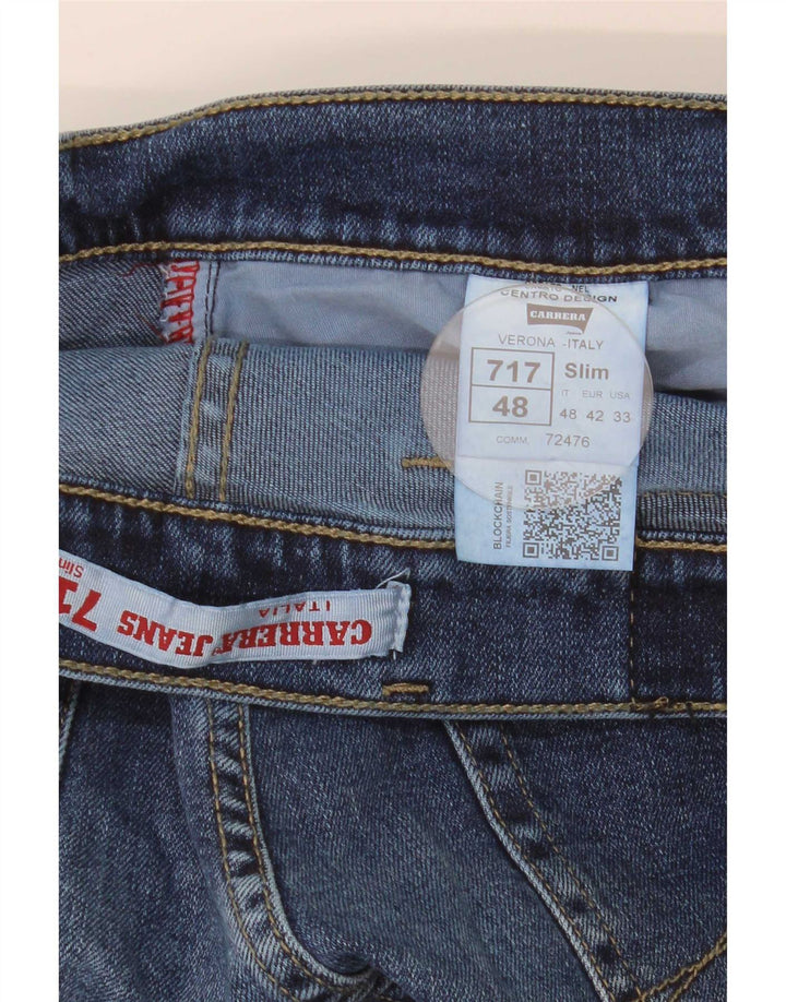 Blugi pentru bărbați Carrera 717 Slim IT 48 Medium L33 L32 Bumbac albastru