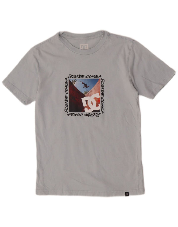 Tricou grafic DC Boys Top 13-14 ani mare bumbac gri