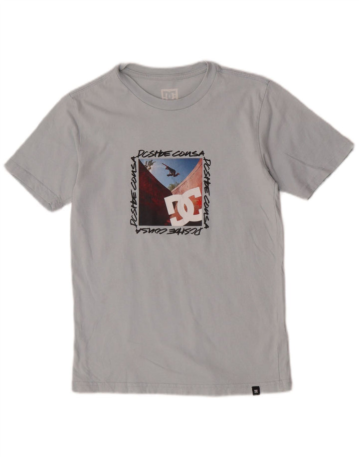 Tricou grafic DC Boys Top 13-14 ani mare bumbac gri