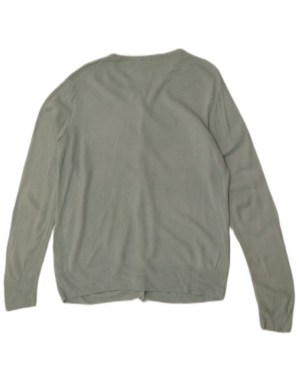 Pulover cardigan pentru femei Marks & Spencer UK 16 Large Green Argyle/Diamond