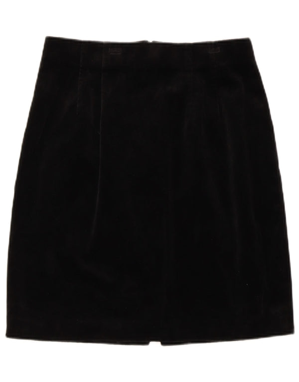 Fusta creion din catifea pentru femei Betty Barclay UK 14 Medium W28 Bumbac negru