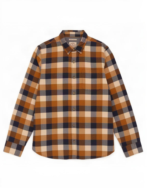 Cămașă pentru bărbați Fat Face Regular Fit, bumbac vichy multicolor mediu