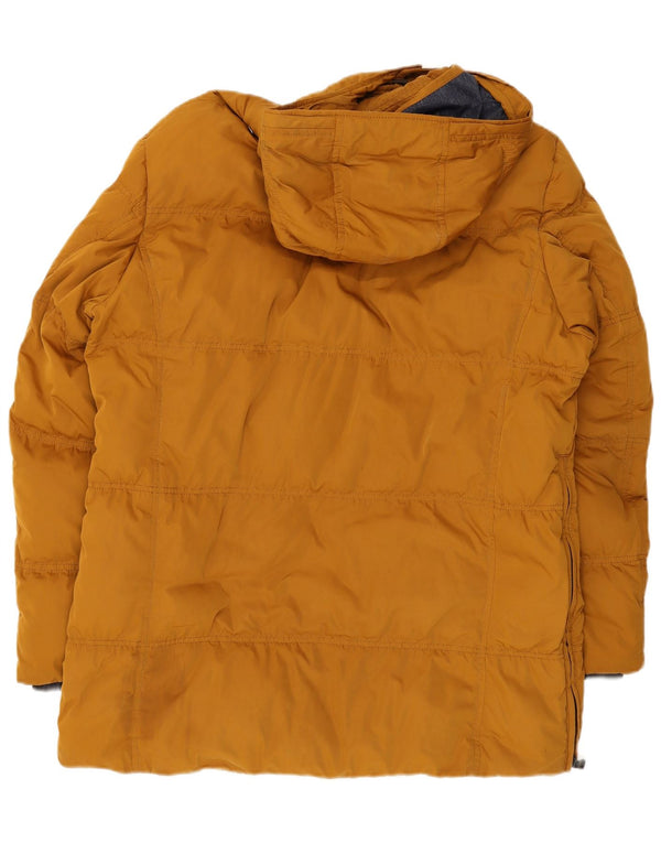 Jachetă căptușită cu glugă pentru bărbați Hugo Boss UK 40 Large Yellow