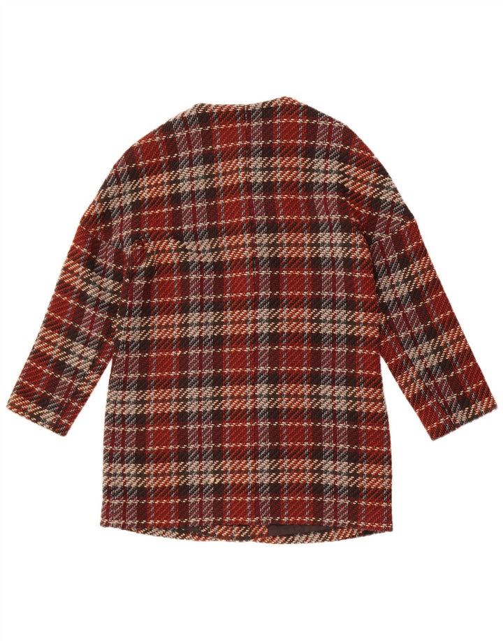 Pardesiu pentru femei Esprit UK 12 Medium Burgundy Check