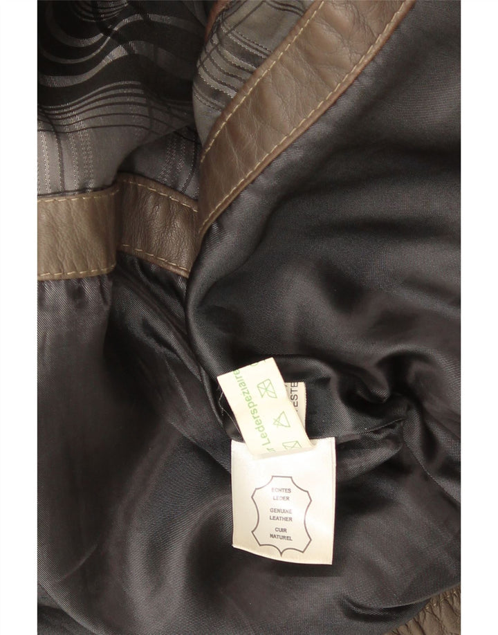 Geacă de piele vintage pentru bărbați IT 46 Small Brown