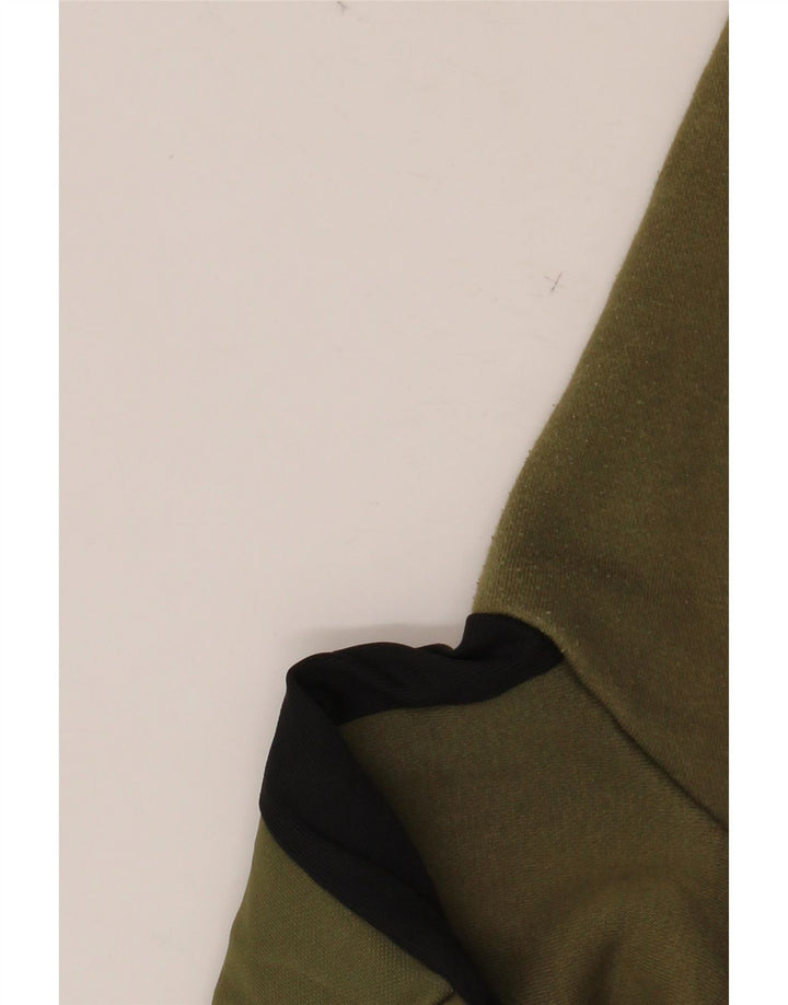 Jachetă de trening pentru bărbați ADIDAS XL, bumbac color bloc, kaki