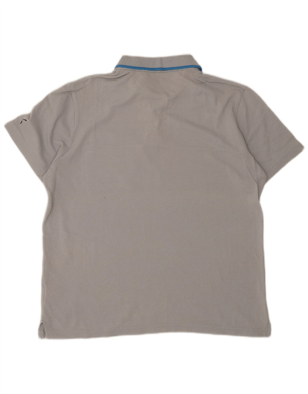 Tricou polo Puma pentru bărbați, bumbac cu dungi gri medii