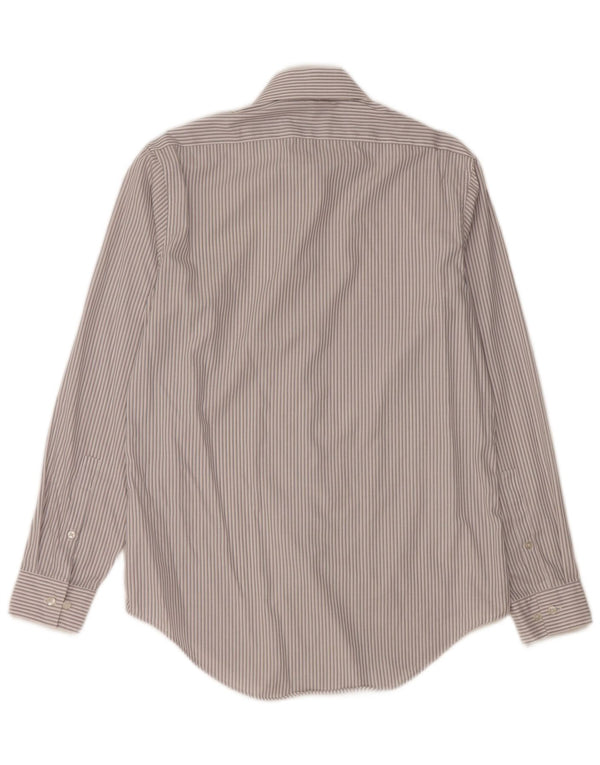 Cămașă pentru bărbați Calvin Klein Slim Fit Mărimea 15 1/2 Medium Gri cu dungi