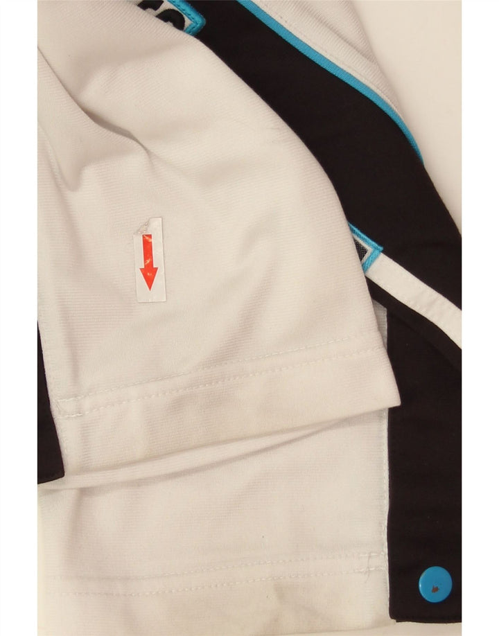 Pantaloni de trening grafic pentru bărbați Adidas, alb mediu, poliester color bloc