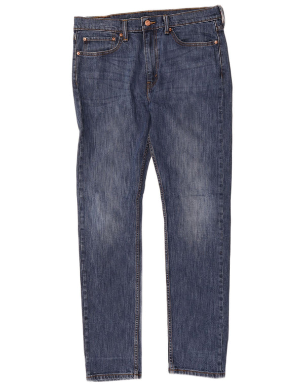 Levi's Mens 510 Skinny Jeans W34 L34 Blue Cotton