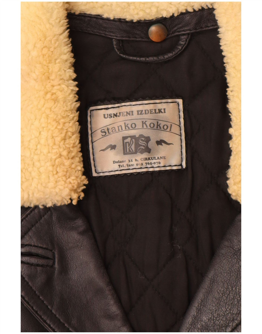 Pardesiu vintage pentru femei UK 10 Small Black