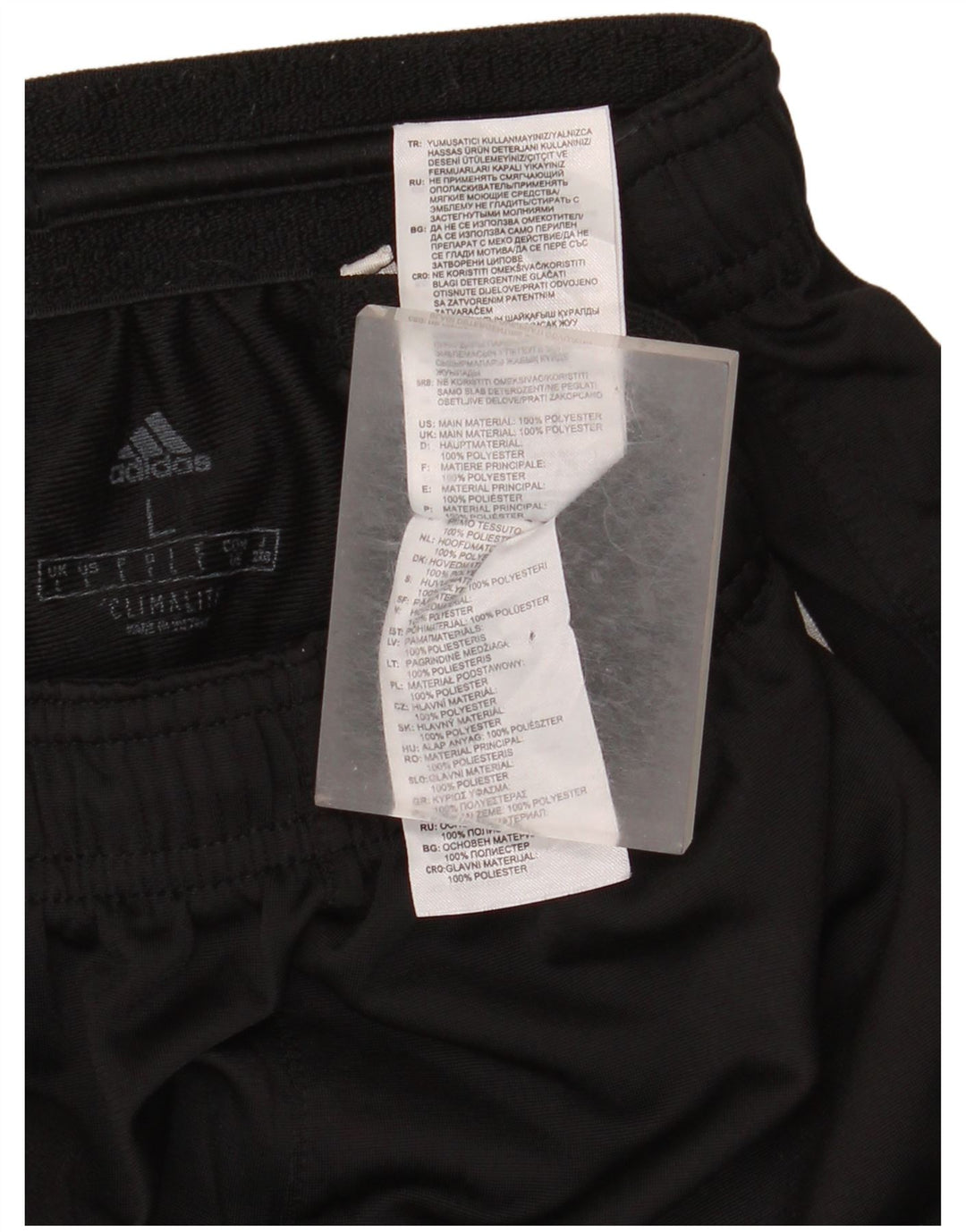 Pantaloni de trening Adidas Climalite pentru femei UK 14 Poliester negru mare