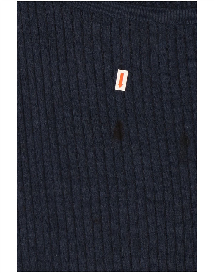 Marks & Spencer Top pentru femei cu mânecă lungă UK 24 4XL Viscoză bleumarin