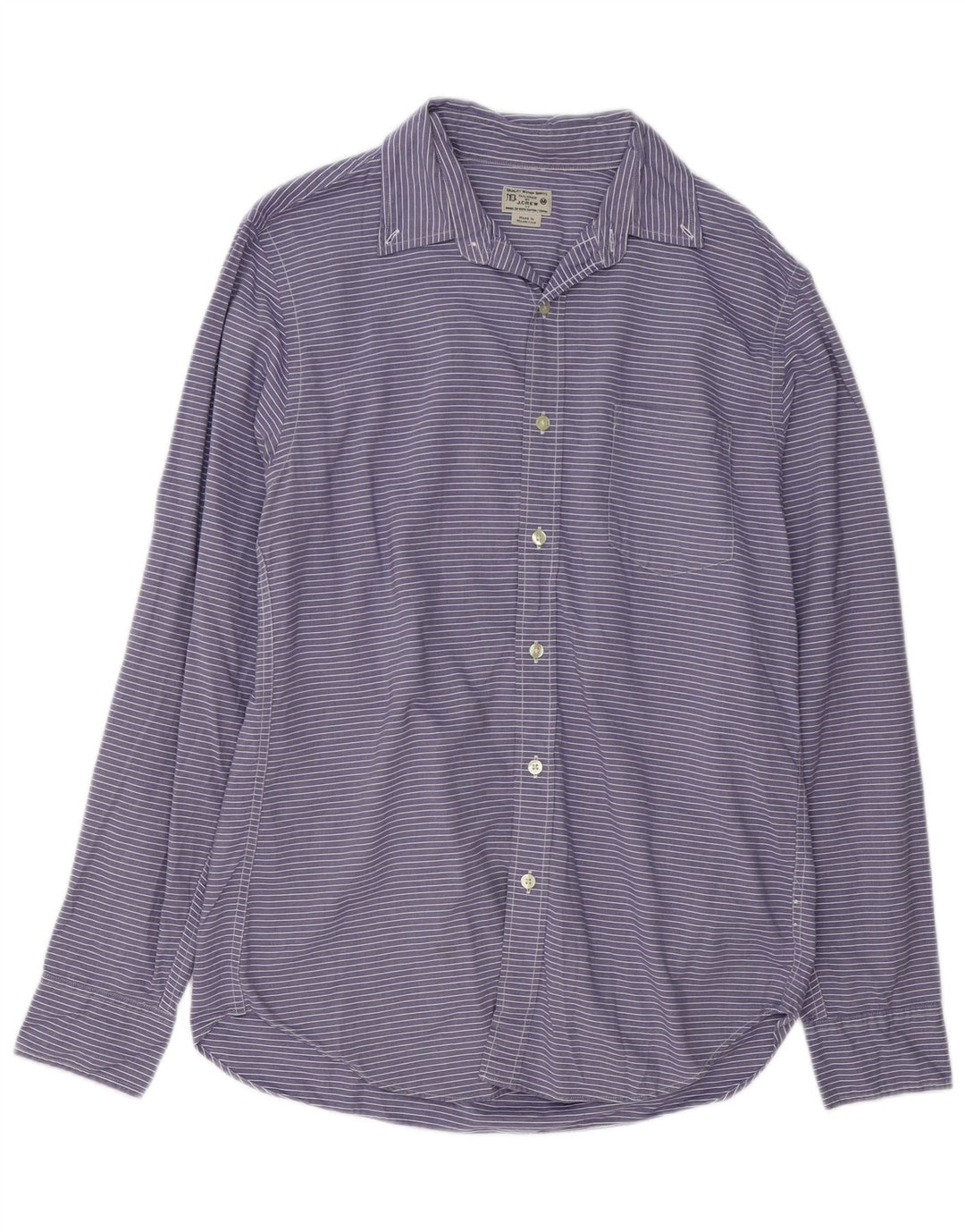 Cămașă pentru bărbați J. CREW, bumbac cu dungi violet mediu