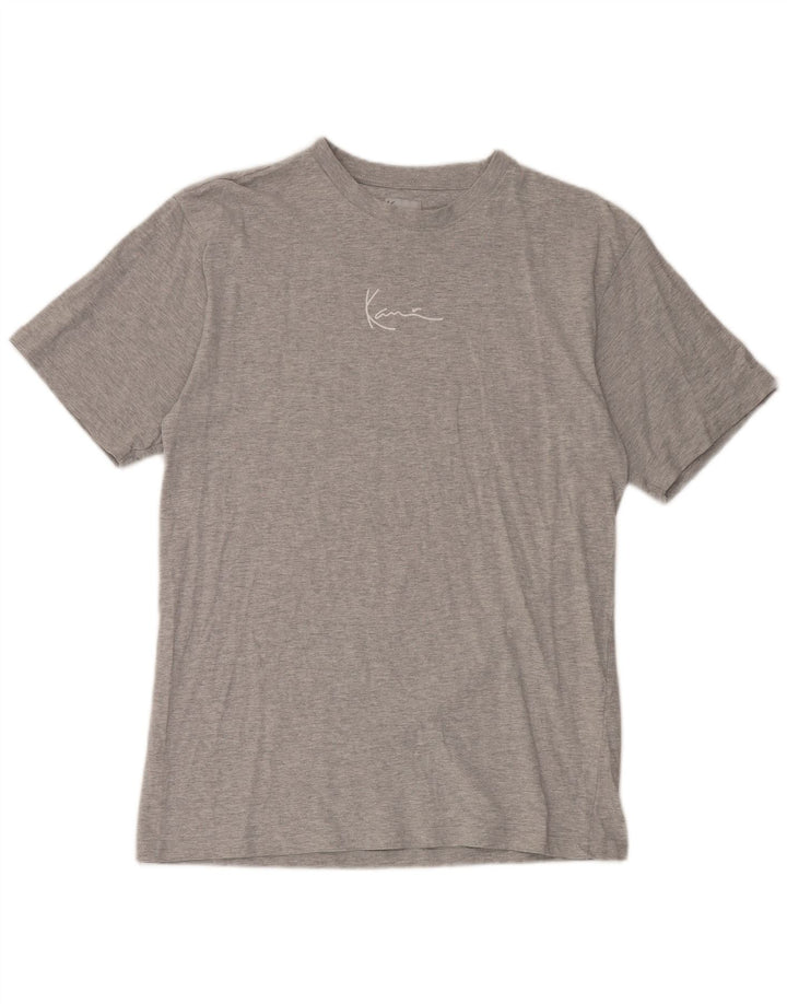 Tricou Karl Kani pentru bărbați Top din bumbac cu pete gri mediu