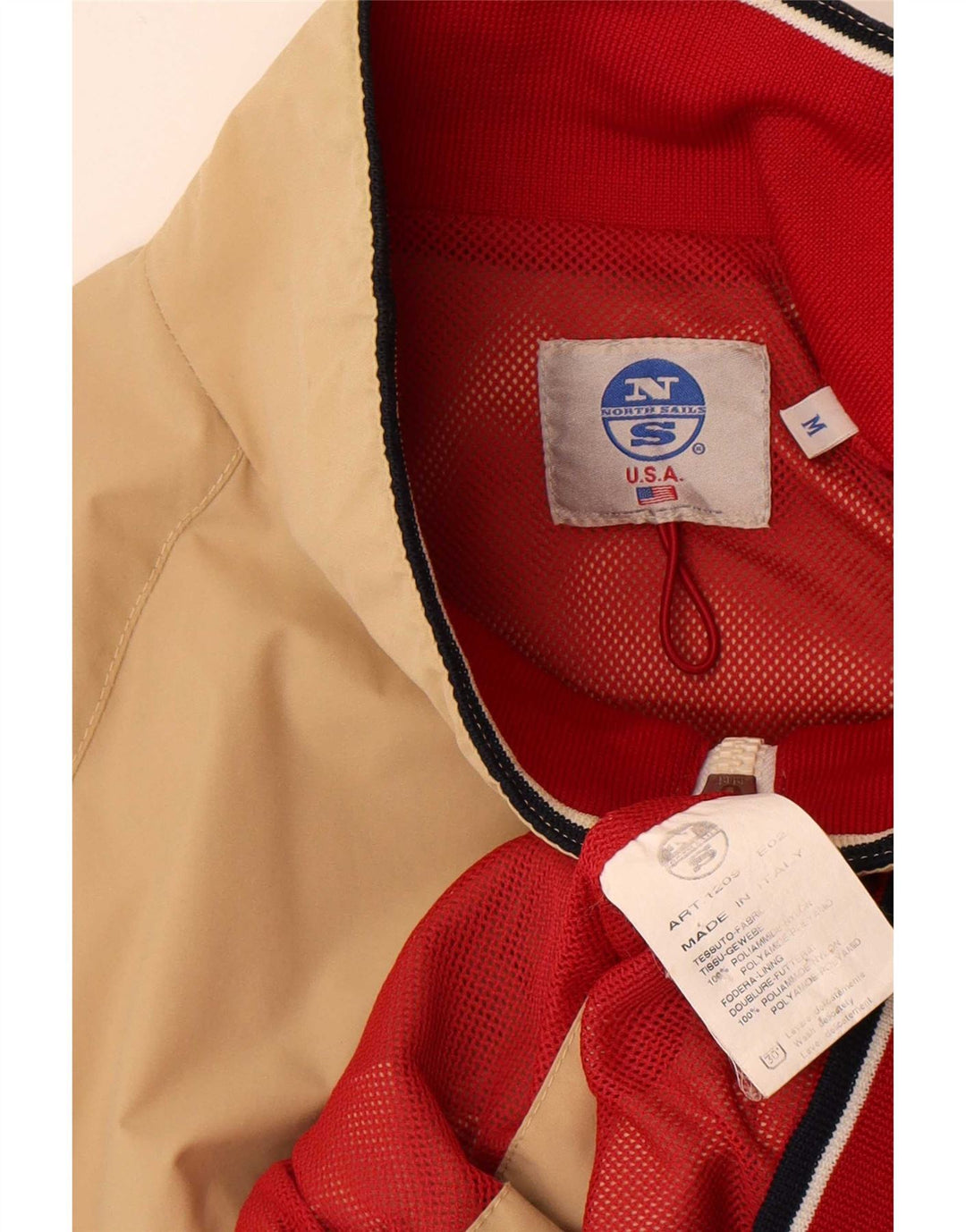 Jachetă Bomber pentru bărbați North Sails UK 38 Medium Bej Poliamidă color bloc