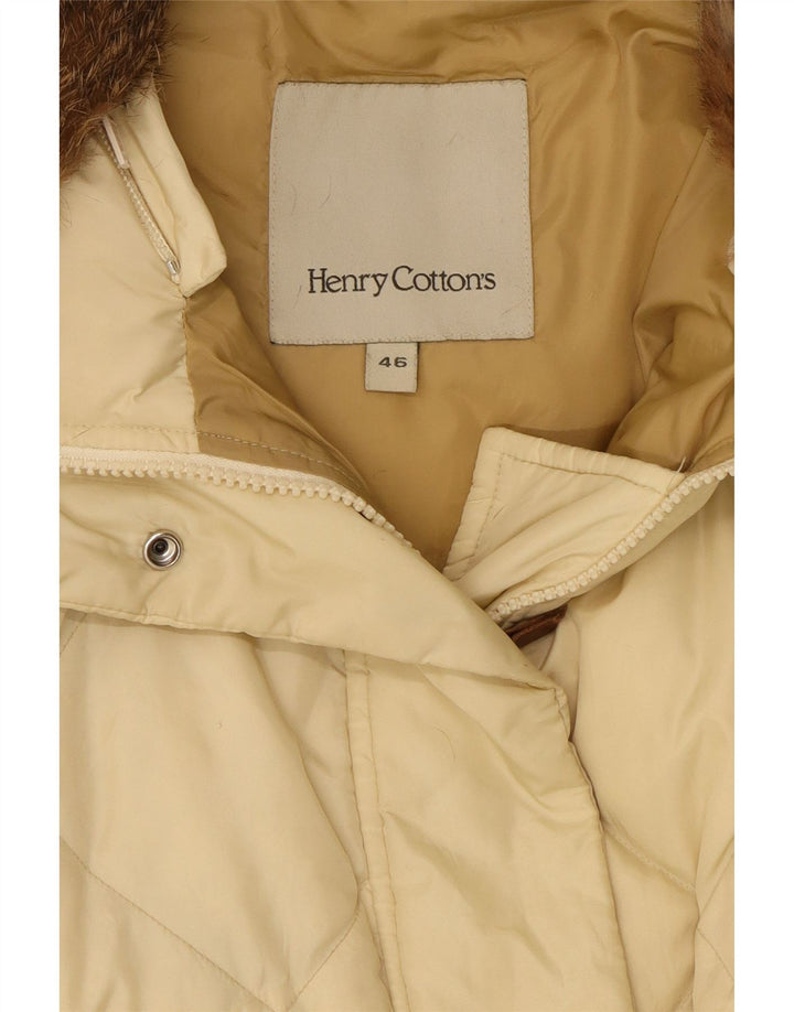 Palton capitonat pentru femei Henry Cottons IT 46 Large Beige