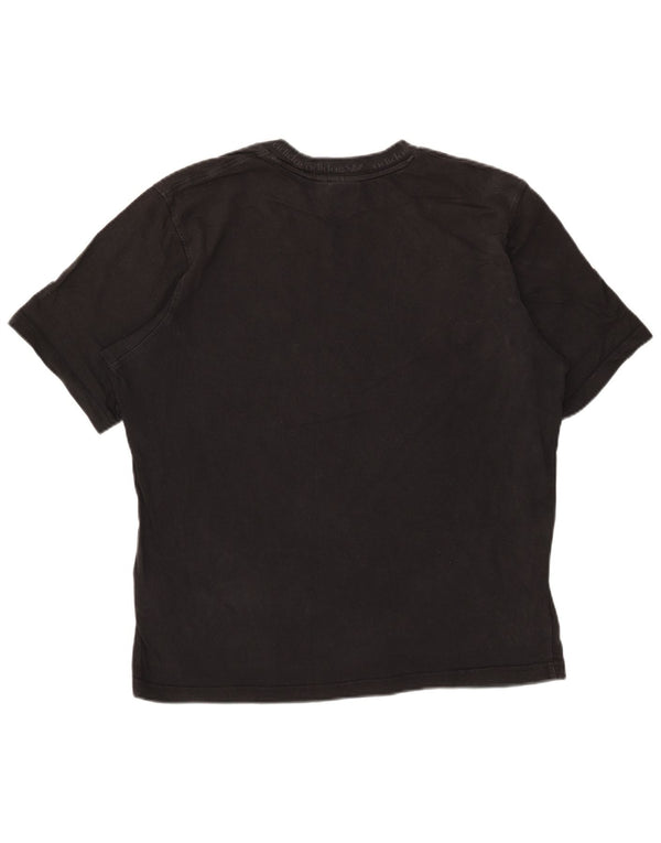 Tricou grafic Adidas pentru bărbați Top mare din bumbac negru