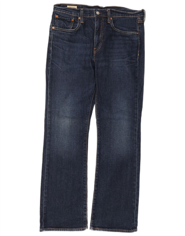 Blugi pentru bărbați Levi's 527 Bootcut W32 L30 Bumbac bleumarin