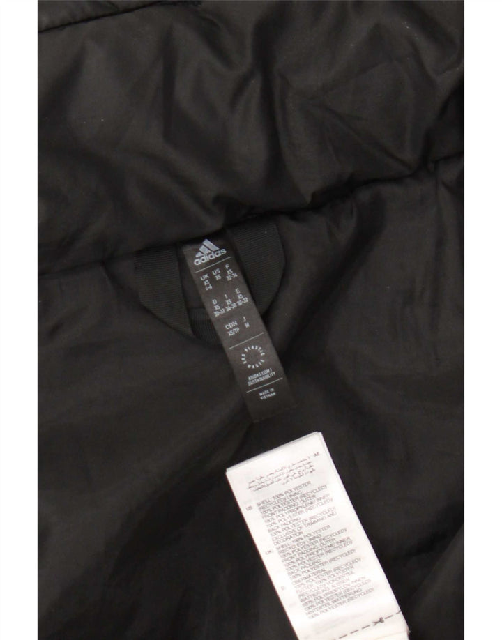 Jachetă căptușită supradimensionată pentru femei Adidas, UK 4/6 XS, poliester negru