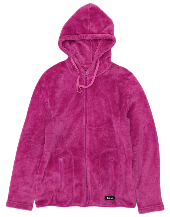 Jachetă fleece cu glugă pentru femei Brugi UK 18 XL roz poliester