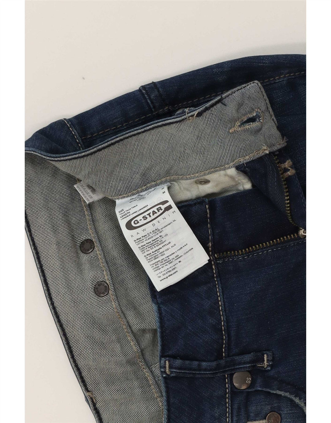 Blugi G-Star pentru femei Raw Bootcut W25 L27 Bumbac albastru
